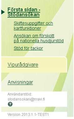 8 2.2 Användar anvisningar Tillämpningen innehåller snabbanvisningar om funktioner och felmeddelanden, som öppnas genom att klicka på frågetecknet.