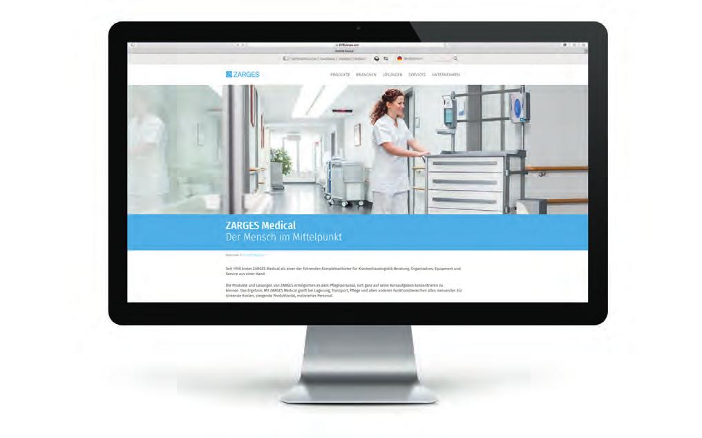 Information och service/webbplats www.zarges-medical.com Tydlig, informativ och användarvänlig. Så är www.zarges-medical.com uproduktsökning hitta produkterna snabbt och enkelt.