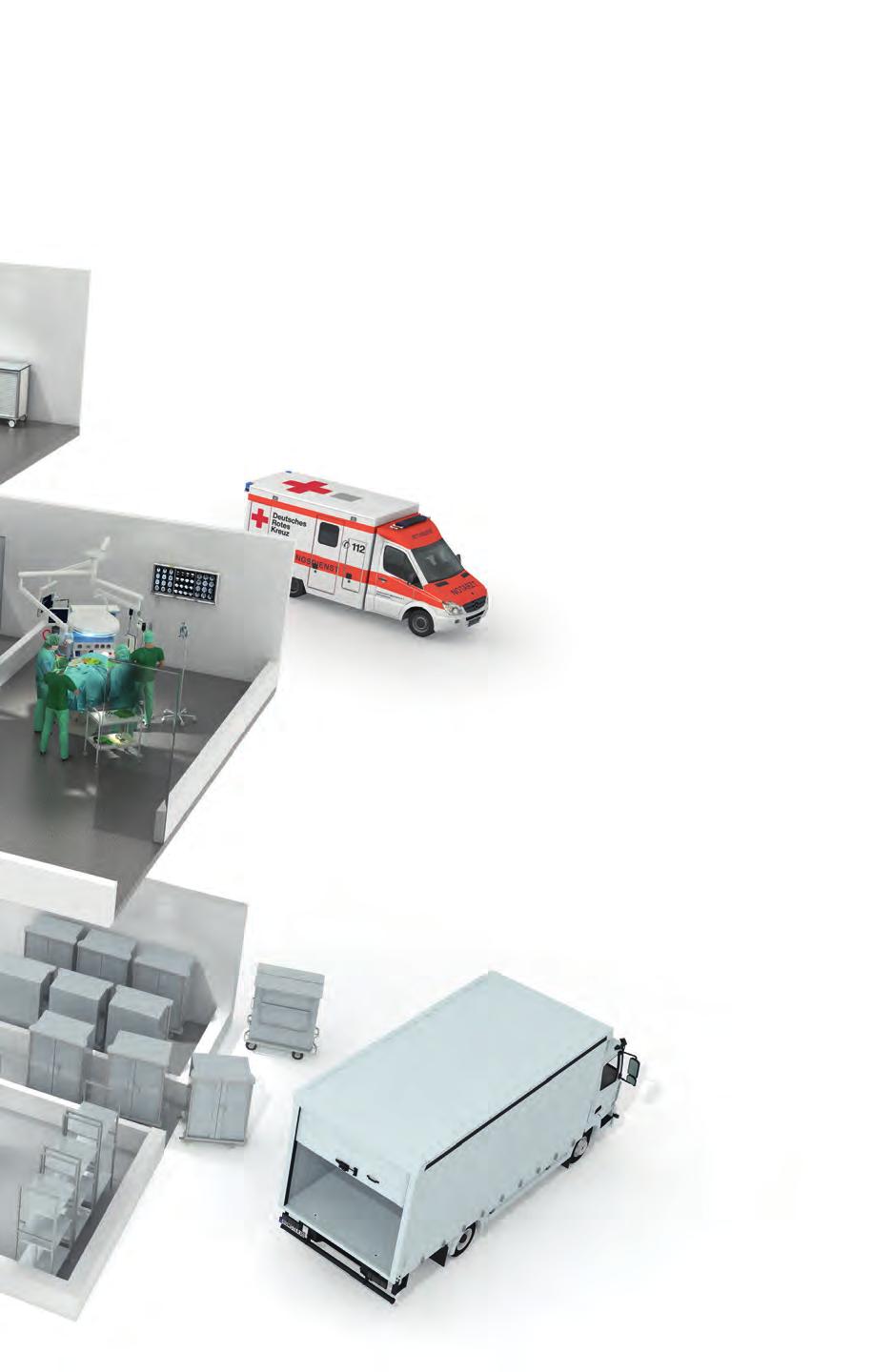 ZARGES Medical/Produkter och lösningar Försörjningskedjor // Sida 10 71 Heltäckande