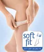 Kanten på strumpan är gjord i SoftFit teknologi vilket minskar trycket i knäbandet och du får en strumpa som sitter uppe utan att skära in! 78% nylon, 22% elastan, snällt mot huden. Tvätt 40.