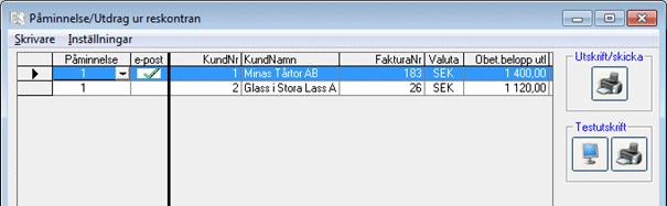 Krav/Påminnelse via einvoice För dig som skickar fakturor via einvoice kan du skicka påminnelser/krav som e-post via einvoice.