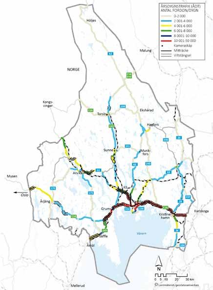 REGIONAL TRANSPORTPLAN FÖR VÄRMLANDS LÄN 2018-2029 RESMÖNSTER OCH VÄNTADE BEHOV PÅ INFRASTRUKTUREN Regional systemanalys för Värmland 2017 beskriver resmönster och väntade behov på infrastrukturen i