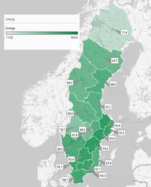 REGIONAL SYSTEMANALYS VÄRMLAND 2017 Tågtrafik Resandet med tåg inom regionen har ökat under senare år som följd av bland annat utökad trafik och moderna tåg.