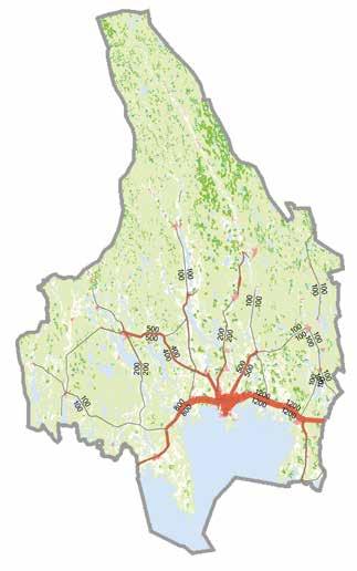 REGIONAL SYSTEMANALYS VÄRMLAND 2017 Bedömd trafikutveckling Trafikverket har tagit fram prognoser för hur godsoch persontransporterna förväntas utvecklas fram till år 2040 och 2060.