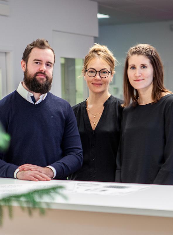 Arkitekterna Martin Peterzén Hagel, Sofia Smedegård och Malin Thelberg. Att trivas och känna sig som hemma handlar om mer än huset och din lägenhet.