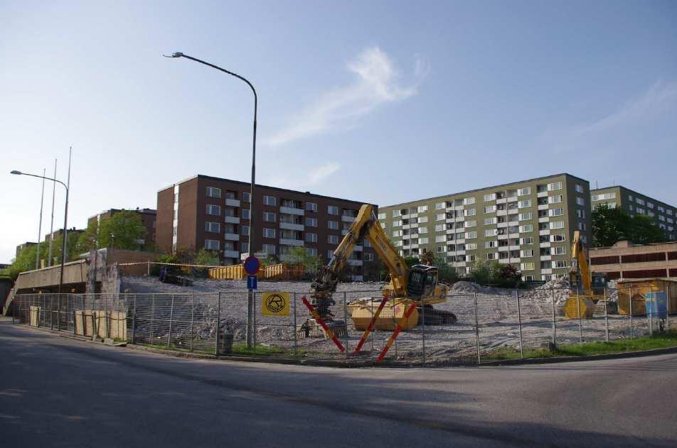 På platsen fanns tidigare en byggnad för