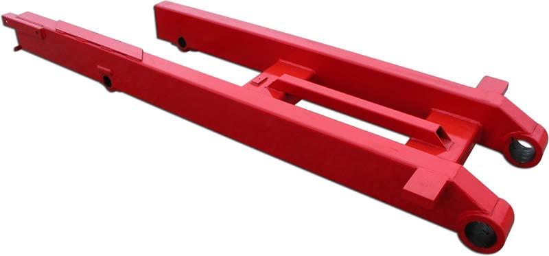 Drag Fäste för boggiaxel Konsol för boggieblockeringen. Bak balk Figur 2.