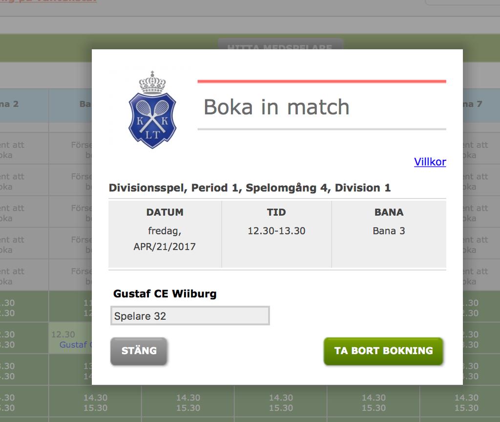 Matcherna bokas in av klubben så att du alternerar som hemma- och bortaspelare i dina matcher.