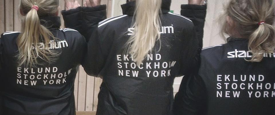 Tack till vår sponsor 2014-16 Vi vill rikta ett stort tack till Niklas Berntzon och Eklund Stockholm New York för det ovärderliga stöd vi har fått i form av träningskläder och utrustning under
