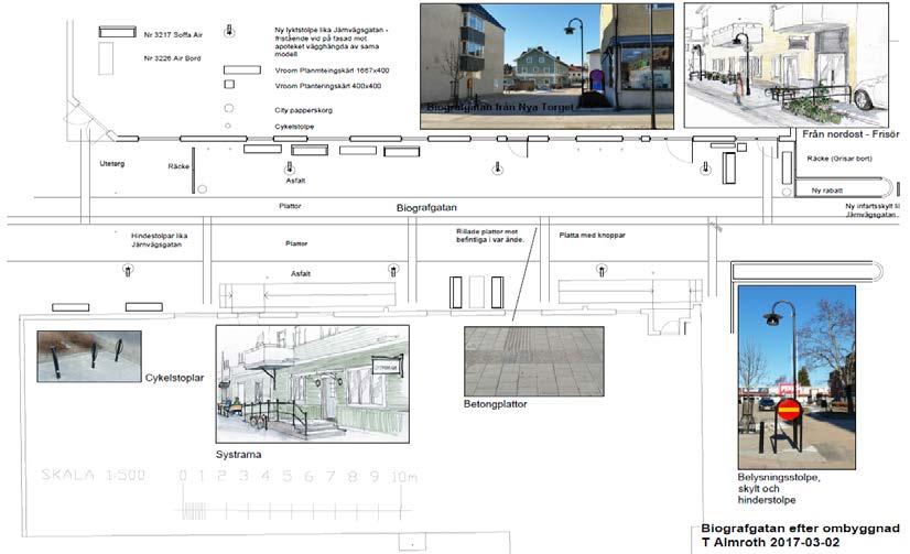 Projekteringskiss framtagen av arkitekt Torbjörn Almroth, mars