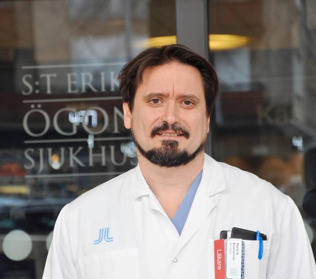 Ögonläkaren och kirurgen Mario-Alexander Economou, S:t Eriks ögonsjukhus, Stockholm Mikroinvasiv kirurgi kan revolutionera glaukomsjukvården Mikroinvasiv kirurgi, det