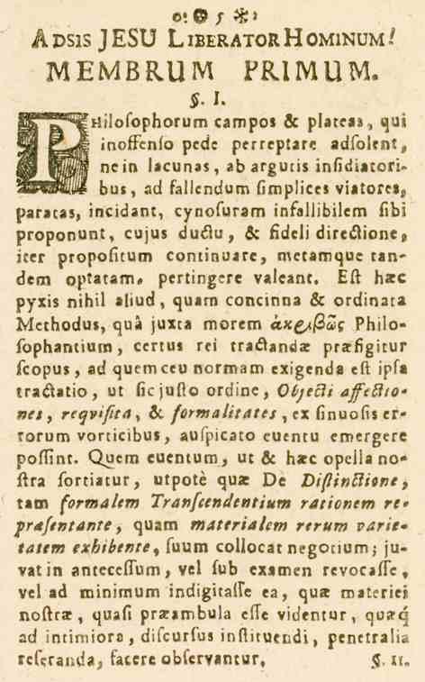 ADSIS 1ESU l. IBERATORH O^lNUlvl / MEMBRUM HUMUM.. i. S"^*5!! nilofophorum campo* & plateaä, gus W cljji inolicnlc: pccic perreptare «ilsullnl^ M wln nc'n!»cu>.»', *b H^^ui!