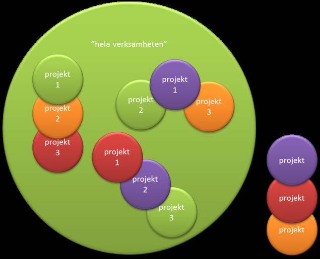 Målsättningen är att skapa en projektportfölj som är prioriterad, balanserad, och kommunicerad. Från Till väl definierad portfölj Figur 2.