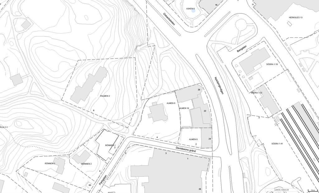 Kv. Palmen 2 förslag 2018-05-07 Ny förskola 6st avdelningar 100st barn Fastigheten Kv Palmen 2 Total tomtarea ca 4 300 kvm Förskola Förskola ca 1400kvm 6st avdelningar med 100st barn med