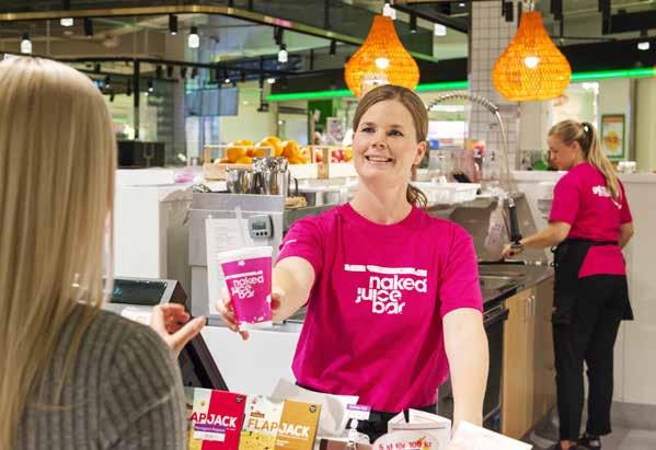 Naked Juicebar-känslan ska vara närvarande bland medarbetare och kunder i alla enheter i varje stund.