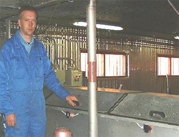 1998 framför en rötkammare; År 2000 installerades en Siljan PolySave; Tillsammans har detta