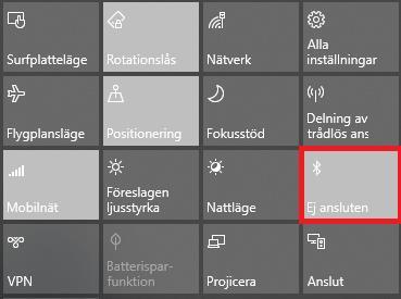 Extern högtalare Den externa högtalaren som levereras med är