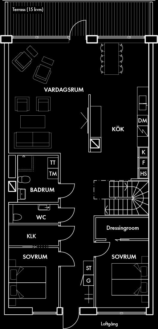 Den stora takterrassen på våning tio ger dig en fantastisk utsikt över stora delar av staden.