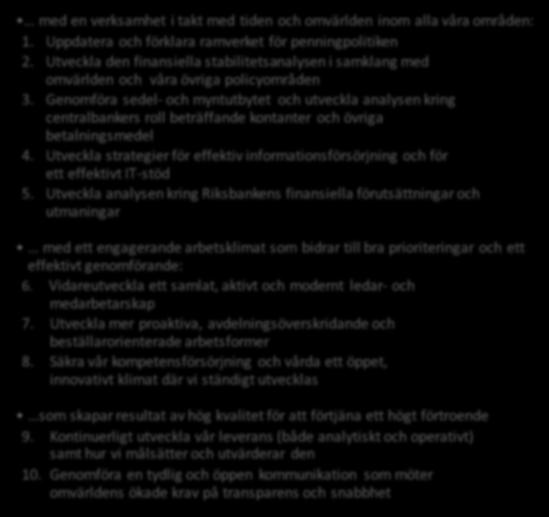 Utveckla strategier för effektiv informationsförsörjning och för ett effektivt IT-stöd 5.