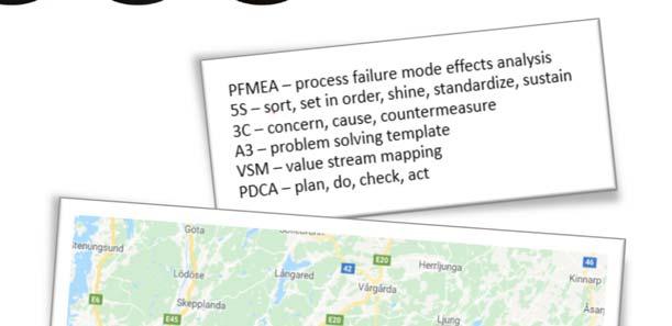 Innan paketering sker täthetsprovning med vatten eller luft. Bolaget har även egen verktygstillverkning samt elektrisk och mekanisk verkstad.