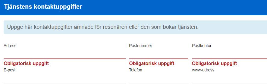 Om tjänsten startar i framtiden, klicka under rubriken Startdatum och välj datumet när tjänsten börjar tillhandahållas i kalendern.