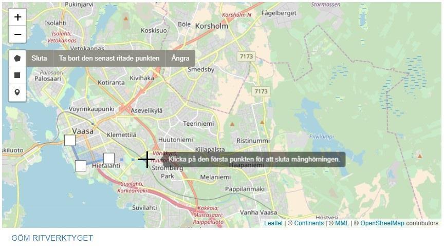 Anvisning 28 (71) När din ritning är klar, ge området ett namn.