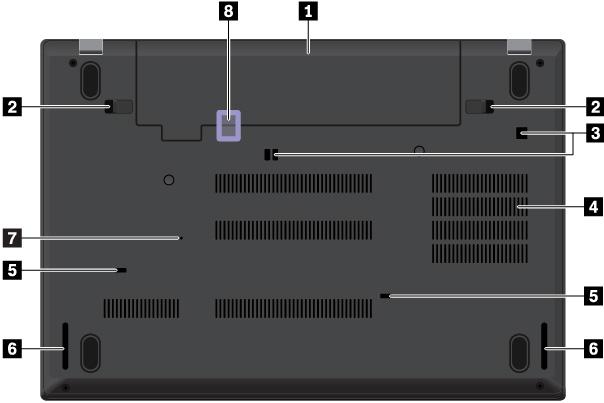4 Always on USB 3.1-port Gen 1 Anslut USB-kompatibla enheter och ladda vissa mobilenheter och smartphones medan datorn är i strömspar- eller viloläge.