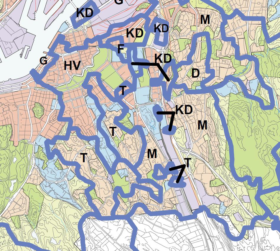 Dagvatten-PM, Förskola vid Kullegatan 11 (26) Figur 5. Karta över avrinningsområde. Den röda ovalen markerar planområdet (Bildkälla: Stadsbyggnadskontoret, VA-verket, Göteborg, 2002) 2.1.3.