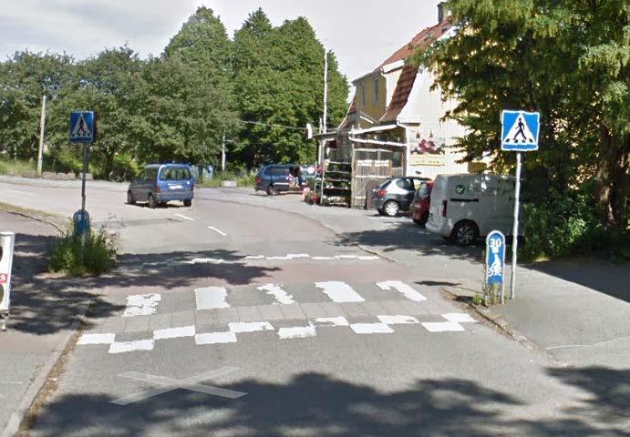 21 Figur 6-3 Exempel på passage med förhöjning. Långedragsvägen, Göteborg 3.