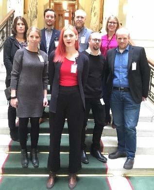 Styrelsen i riksdagen, tillsammans med Kristina Yngwe.
