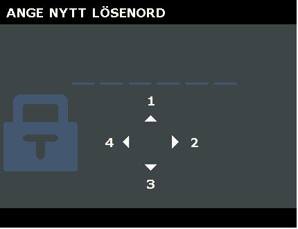 Använda lösenordsfunktionen Av säkerhetsskäl och för att förhindra obefogad användning, är det möjligt att säkra projektorn med ett lösenord.
