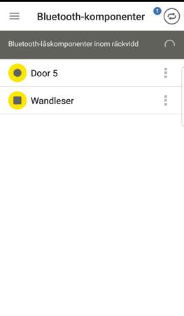 Lägg till kort, nyckelbrickor och kombinycklar med Android Smartphone Specialbehörigheten Uppdateringsfunktion aktiveras på startsidan Home i rutan Smarttelefoner.