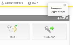 Skapa person/tilldela medium till person På startsidan Home i det grå fältet i Media & personer väljer du