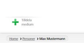 Klicka på Spara. Klicka nu på knappen Tilldela medium (under personsymbolen).