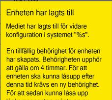 En anslutning till enheten upprättas.