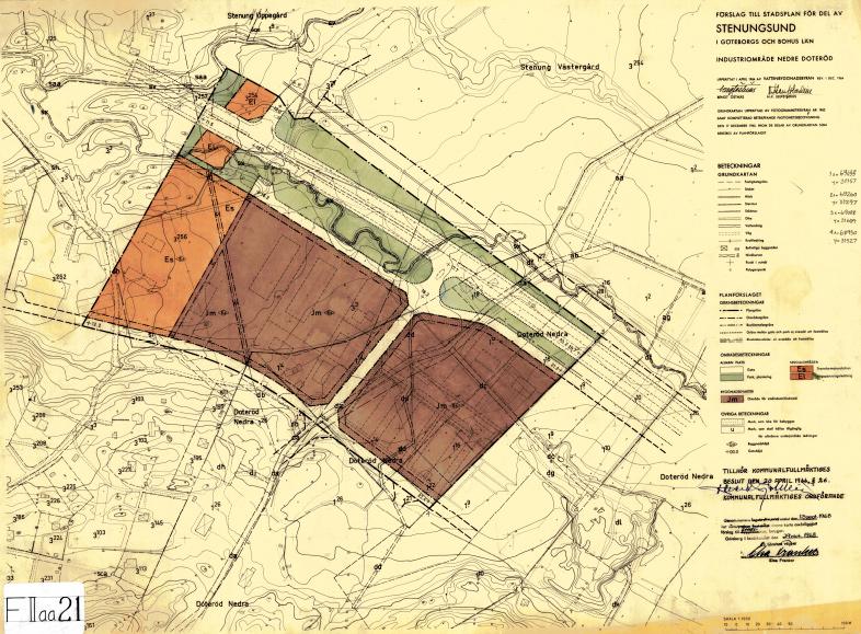 Detaljplan för Nedre Doteröd industriområde, Stenung 3:278 4(11) TIDIGARE STÄLLNINGSTAGANDE Översiktliga planer Stenungsunds gällande översiktsplan ÖP 06 antogs 2009-11-23 och vann laga kraft