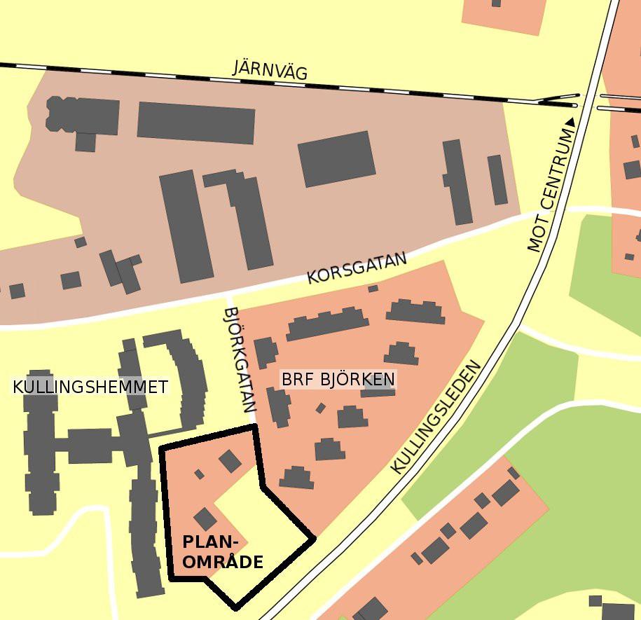 Planens syfte Planens syfte och huvuddrag är att: Säkerställa kvartersmark för bostadsändamål genom att befästa nuvarande markanvändning i detaljplan Möjliggöra fastighetsreglering av nuvarande