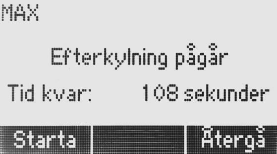 Start efter strömavbrott automatisk återupptagning av driften Standardvy När K3 ES HP är i drift går det alltid att stoppa maskinen (ställa den på standby) med mittknappen nedanför displayen.