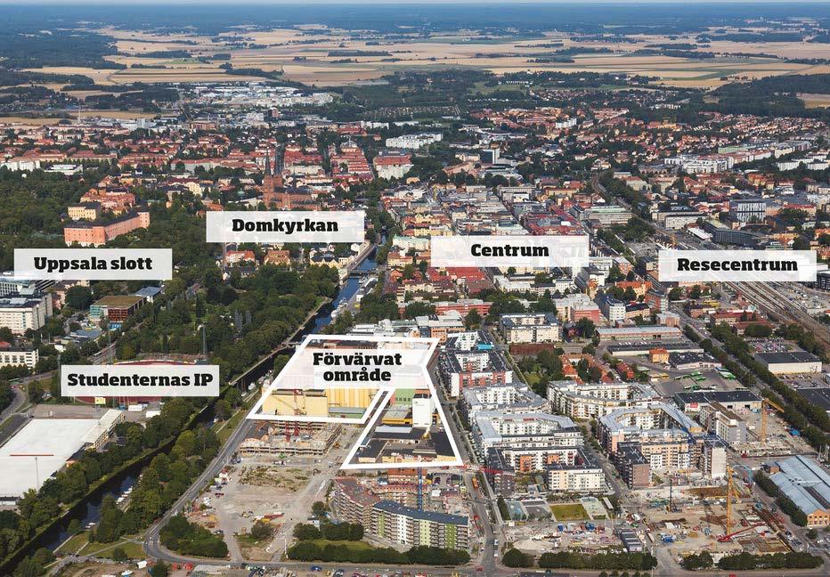 Projektportföljen Kungsängen, Uppsala Förvärv av Lantmännens fastigheter i centrala Uppsala tillsammans med Ikano Bostad Området ska omvandlas till totalt cirka 1 000 attraktiva