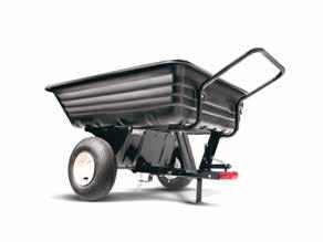 Artikelnummer 25-0125 plåt Hjulstorlek 14 x 4 28 kg Lastkapacitet 230 kg Flakmått 99 x 72 x 29 cm Avtagbar baklem Agri-Fab Polycart Söker du en vagn för jord, sand, gräs, löv och annat som ska
