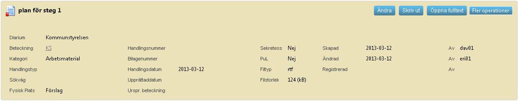 7.5.3 Flöda handling till handläggare 1.
