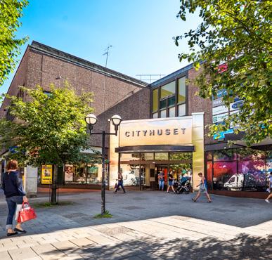 Eskilstuna Kommersiellt namn: Cityhuset Uthyrningsbar yta: 10 830 Antal hyresgäster: 19 Större