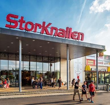 Större hyresgäster: Eko, H&M, Cubus, Stadium, Lagerhaus, Akademibokhandeln Fastighet: