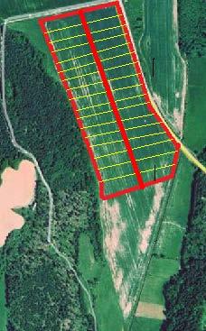Tabell 4. Försöksled i försök med direktsådd på Munsö. De olika ledens ordning i fält med början norrifrån och samma inbördes ordning i alla fem blocken. Led Såmaskin 1. Rapid bearbetat 2.