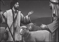 när de andra har gått, så ska jag hjälpa dig utifrån Bibeln. Jag kommer att vara (ange platsen). Jesus är den Frälsare du behöver. Han var den som herdarna behövde också.