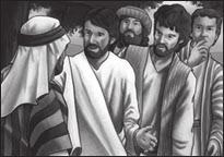 Bild 5-1 Jesu vänner hade också massor att minnas när de var tillsammans i Galileen. De mindes hur Jesus hade mättat fler än 5,000 människor med bara fem bröd och två fiskar på bergssluttningen.