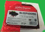 PRIS! BLODPUDDING Nyhléns/Hugosons. 425 gr. 1k GURKA Spanien.