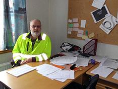 Arbetsplatsbesök Bergs Timber Orrefors Bergs Timber Orrefors 4 Ordförande Lars Pettersson på fackexpeditionen. Lars Pettersson och sekreterare Carina Johansson.