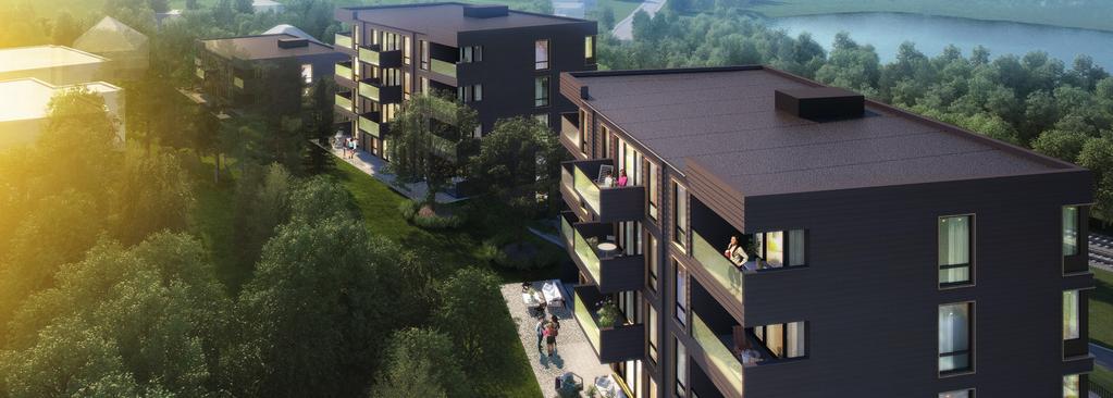 NYBYDA ÄENHETER SOM SÄPPER IN NATUREN ÖPPET MED ORA ÖNER HSB brf Sjöglimten planeras med 36 lägenheter i med 2 4 rok på 52-95 kvm, fördelade i tre hus med 3 5 våningar.