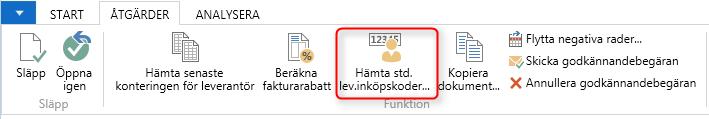 aliteten innebär att man för de leverantörer som man handlar med ofta skapar mallar för kontering som man sedan väljer in på raderna